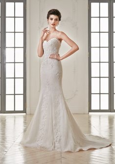 Свадебное платье Dolores-«57314. Силуэт Русалка (Рыбка), длинное со шлейфом.